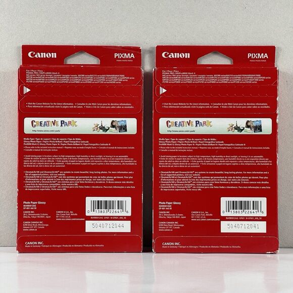 Canon PIXMA Photo Paper lot of 2 packs 50 sheets Glossy GP-701 4"x6" 100 total - Picture 2 of 2